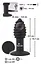 Анальна пробка з вібрацією Orion Black Velvets Twist plug 10.7 см (чорний) - мініатюра 6