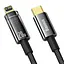 Дата кабель Baseus Explorer Auto Power-Off Fast Charging Type-C to Lightning 20W (1m) (CATS000001) Black - мініатюра 2