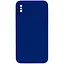 Чехол Silicone Case Square Full Camera Protective AA No Logo для Apple iPhone XS Max 6.5 Синий/Deep navy - миниатюра 1