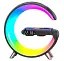 Настільна смарт лампа нічник RGB G-Smart Light з бездротовою зарядкою 15W та Bluetooth колонкою - мініатюра 5