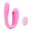 Парный вибратор с вакуумной стимуляцией и пультом управления 10 режимов Розовый - миниатюра 2