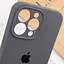 Чохол Epik Silicone Case Full Camera Protective (AA) для Apple iPhone 14 Pro Max (6.7) Сірий/Dark Gray - мініатюра 7