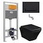 Комплект инсталляция Imprese 3 в 1 i8120 + унитаз подвесной Volle Teo 13-88-422black с крышкой Soft Close, Черный - миниатюра 1