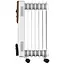 Масляный радиатор Ardesto 1500 Вт, площадь обогрева 15 кв.м напольный белый 7 секций (OFH-07X1) - миниатюра 2