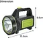 KISUFU Світлодіодний ліхтарик, що перезаряджається, для зарядного пристрою, 10000 люмен Супер яскравий прожектор Ліхтарик - мініатюра 3