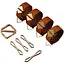 BDSM набір Lockink Hogtie Set коричневий - мініатюра 1