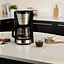 Кофеварка Russell Hobbs Heaton, 1.25 л молотая черно-серебряная - миниатюра 7