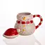 Новогодняя фарфоровая чашка Yiwu с крышкой 350 мл CR-1-34 - миниатюра 5