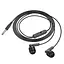 Дротові навушники Hoco M121 Bright universal earphones with microphone, 3.5mm, 1.2m, black - мініатюра 2