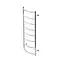 Полотенцесушитель водяной Kroner Трапеция ДТ12 900x530/8 CV019614, Хром, нижнее - миниатюра 3
