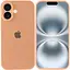 Чохол Epik Silicone Case Full Camera Protective AA для Apple iPhone 16 Plus 6.7 Помаранчевий/Cantaloupe - мініатюра 2