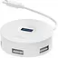 Хаб Type-C Baseus Round Box - на 1xUsb3.0 + 3xUsb2.0 CAHub-G02 белый - миниатюра 1