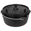 Котелок-жаровня чугунная Petromax Dutch Oven ft12 плоское дно 10.8 л (1017-ft12-t) - миниатюра 1