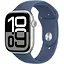 Apple Watch Series 10 GPS 46mm Silver Aluminum Case with Denim Sport Band M/L MWWM3 - миниатюра 1