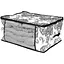 Органайзер Idea Home Anthracite Flowers NP-115 для белья 60x45x30 см (NP-115 д/белья Anthracite Flowers) - миниатюра 1