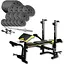 Набор Besport PowerPro 109кг с прямым грифом и скамьей WB-004 - миниатюра 1