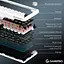 Клавиатура беспроводная игровая механическая GamePro MK-210-W Pro White-Black QLAB Orange Switches Hot-Swap - миниатюра 10