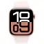 Apple Watch Series 10 GPS 42mm Rose Gold Aluminum Case with Light Blush Sport Band M/L MWWJ3 - миниатюра 1
