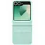 Кожаный чехол Epik Leather Case AAA для Samsung Galaxy Z Flip6 Turquoise - миниатюра 1