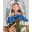 Картина за номерами "Барвиста поезія: Волошки" ©art_selena_ua KHO8584, 40х50 см - мініатюра 1