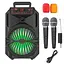 Портативная колонка Big TANOS-XR08 30W, USM/MP3/FM/Bluetooth + 2 микрофона караоке - миниатюра 1