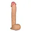 Великий фалоімітатор LoveToy Legendary King Sized Realistic 33 см тілесний - мініатюра 5