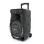 Потужна акустична система з підсвічуванням ZXX - 7373, 400W, Дротовий мікрофон, вбудований акум 12В 7А, живлення 220в, Black, Box - мініатюра 3