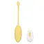 Віброяйце з масажними щетинками USB 18 см Жовтий K0494-2 - мініатюра 1