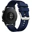Ремінець силіконовий Tamister для годинника 22 мм Type D темно синій - мініатюра 1