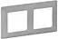 Рамка 2 пости Valena LIFE алюміній Legrand osv0002001 - мініатюра 1