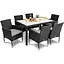 Садовая мебель Di Volio Verona 6+1 черная - миниатюра 1