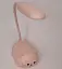 Настільна акумуляторна лампа у вигляді котика HI-23 рожева - мініатюра 4
