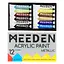 Набор акриловых красок MEEDEN Metallic 12x22 мл - миниатюра 2