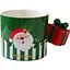 Чашка новогодняя Olens 8030-295 Новогодний сюрприз с декоративной рукояткой керамика 350 мл Зеленая - миниатюра 1