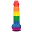 Фалоімітатор LoveToy 9'' Prider 22.5 см райдужний - мініатюра 3
