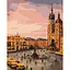 Картина за номерами на підрамнику Brushme Серце Кракова на заході сонця - мініатюра 1