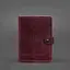 Кожаная обложка-портмоне для военного билета 15.0 бордовая Crazy Horse - миниатюра 5