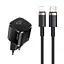 Адаптер сетевой USAMS T36 Type-C to Lightning cable XFK Super Cube Series CC124 20W black - миниатюра 1