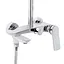 Душова система універсальна Qtap Slavonice на три споживача (з виливом) QTSLA111CRM45909 Chrome, Хром - мініатюра 3