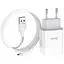 Зарядний пристрій Hoco C72A Glorious (1USB, 2.1А) White (6931474713001) + кабель MicroUSB - мініатюра 2