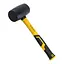 Киянка резиновая Sigma 450 г фибергласовая рукоятка. черная (4317361) - миниатюра 1