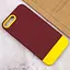 Чехол TPU+PC Bichromatic для Apple iPhone 7 plus/8 plus 5.5 Brown burgundy/Yellow - миниатюра 4