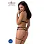 Комплект белья MORGAN Set OpenBra black - Passion Exclusive: стрэпы: трусики лиф пояс L/XL - миниатюра 2