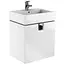 Тумба під умивальник з дверцями Kolo Twins 60 см 89486000 Білий - мініатюра 1