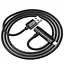 Дата кабель Hoco U135 Incredible 2in1 USB to Lightning/Type-C (1m) Black - мініатюра 7