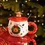 Чашка порцелянова Rudolph the Reindeer 400 мл з кришкою  FM-CS-20A - мініатюра 3