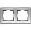 Рамка Brille двойная серебро RB-2F/C sl - миниатюра 1