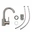 Смеситель для кухни Platinum KN87 (2054) нержавеющая сталь - миниатюра 2
