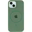 Чехол Silicone Case Full Protective AA with MagSafe для Apple iPhone 14 Plus 6.7 Зеленый/Pine green - миниатюра 2