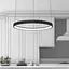 Світильник підвісний Friendlylight Santorini 98 LED 90W 3000 4000K Black FL3020 - мініатюра 1